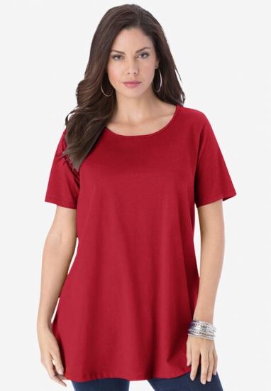Swing Ultimate Tee with Keyhole Back - Roaman's - Click Image to Close