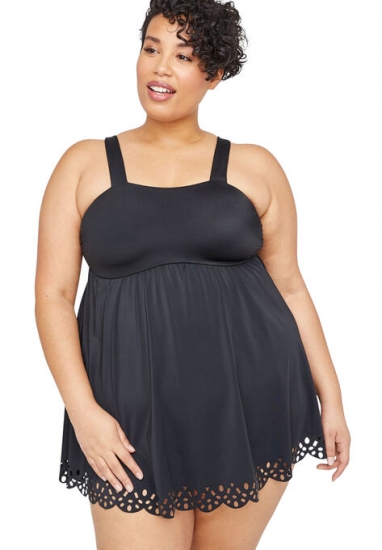 Scallop Haven Swimdress - Catherines - Click Image to Close