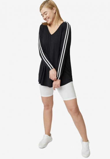 Side-Stripe Tunic - ellos - Click Image to Close