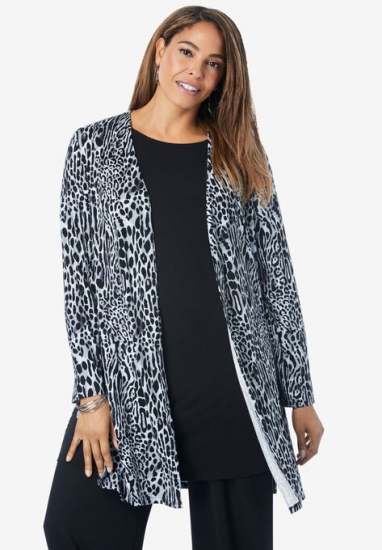 Open-Front Cardigan - Jessica London - Click Image to Close